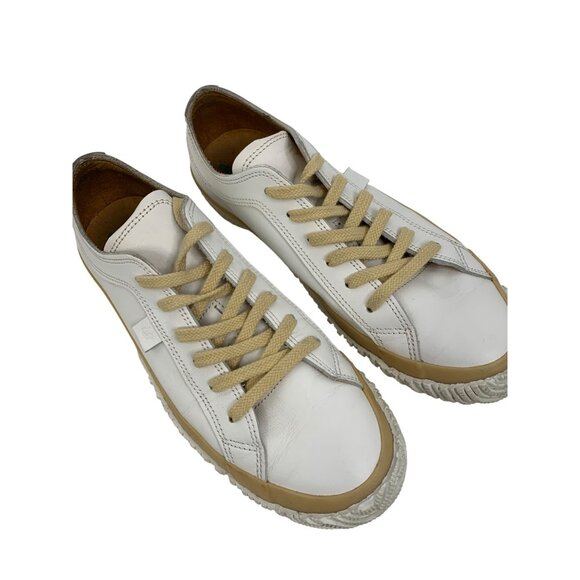 Luxury Spingle Move Mens Low-Top Sneakers Size SS White Leather Japan U10661 - Picture 3 of 12